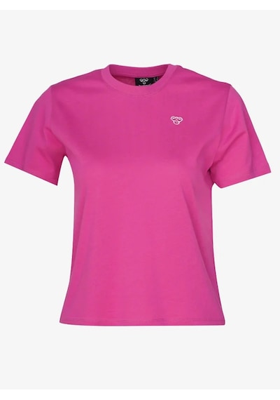Hummel 911867-3502 T-ıc Icona Regular Kadın Tshirt Pembe