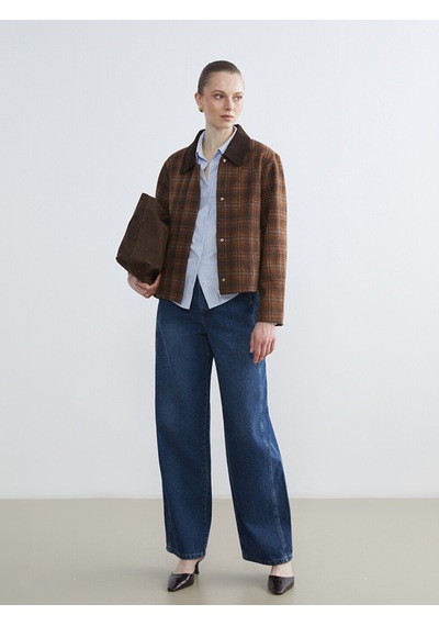 Lcw Studıo İndigo Baggy Fit Kadın Jean Pantolon
