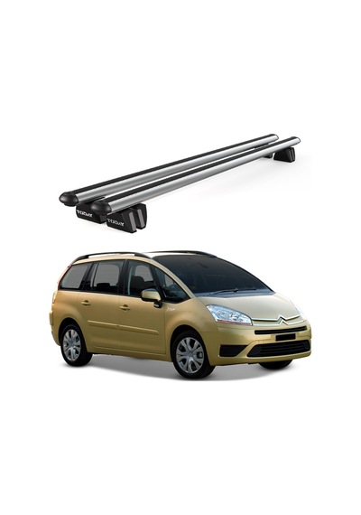 Pençe Citroen C4 Grand Picasso 2007-2013 Uyumlu Gri Ara Atkı 135cm Port Bagaj Tavan Barı