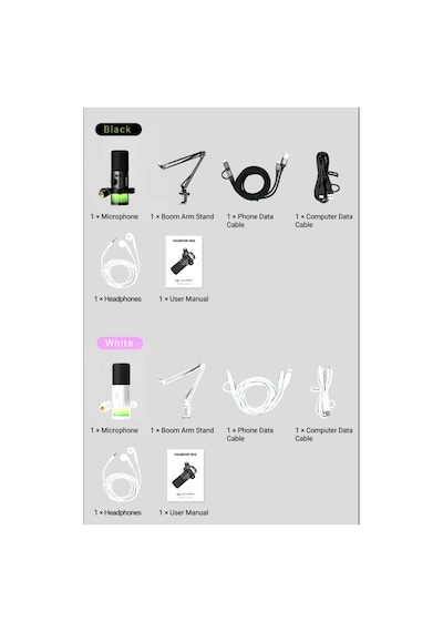 Takstar Gx5 Usb-c/xlr Siyah Kondenser Mikrofon Boom Arm Stand