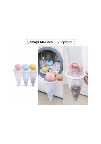 Çamaşır Makinesi Tüy Toplayıcı Yıkama Topu 3 Adet Diğer