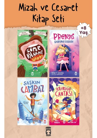 Mizah Ve Cesaret Maceraları 4 Kitap Set - Timaş Çocuk - 8 Yaş 3. Sınıf - Dostluk Özgüven Ve Sorumluluk - Geyikli Kitaplar