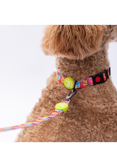Monsters Canavar Desenli Köpek Boyun Tasması Ayarlanabilir Köpek Tasması Çok Renkli
