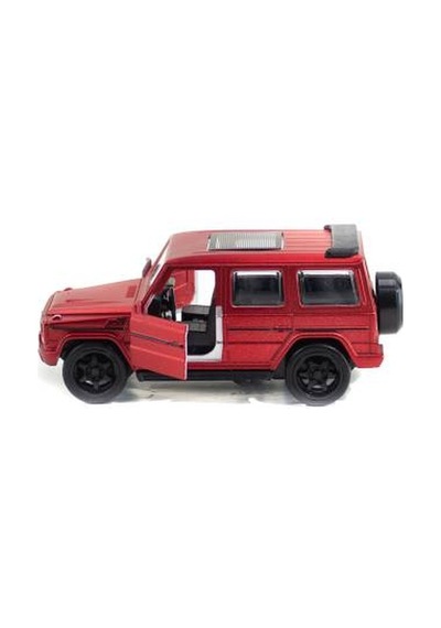 Metal Mercedes G63 Çek Bırak Model Araba Kırmızı Işıklı 12 Cm