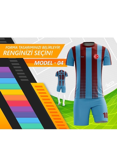 Acr Giyim Kişiye Özel Futbol Forması - Dizayn : Fiber Çok Renkli