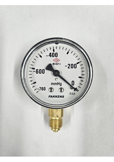 Pakkens Çap 63 Alttan -760/0 Mmhg Kuru Vakummetre