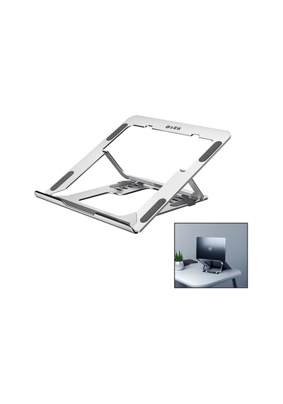 Gümüş 6 Açılı Katlanabilir Laptop Stand Alüminyum Bx40