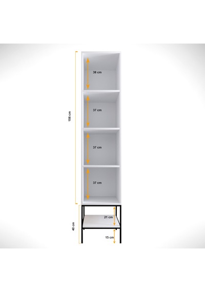 Pasific Home Martin 1 Kapaklı Gardırop Elbise Dolabı Beyaz - Beyaz Mermer