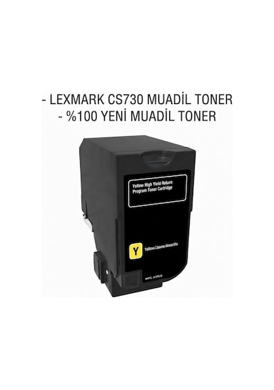 Lexmark Cs730 71c80y0 Sarı Uyumlu Toner 5k