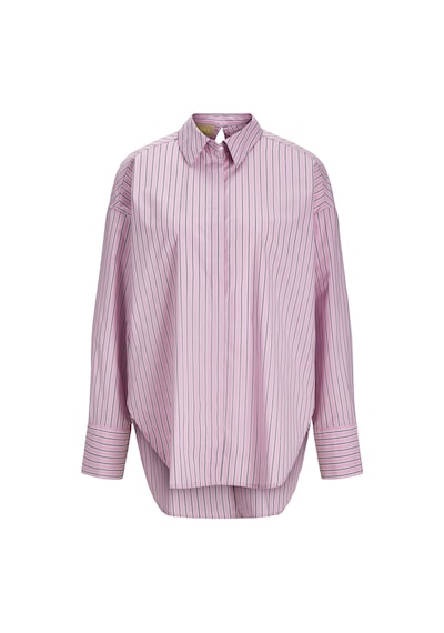 Jack & Jones Kadın Sırt Dekolteli Çizgili Gömlek - Magna Moonlite Mauve Çok Renkli