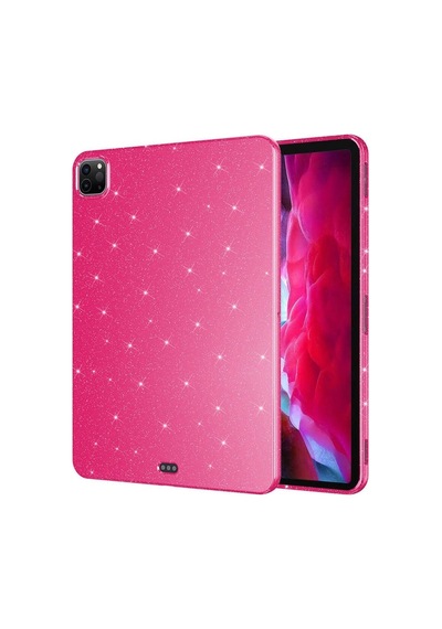Apple Uyumlu iPad Pro 11 2022 M2 Simli Parlak Görünümlü Zore Tablet Koton Kılıf Arka Kapak