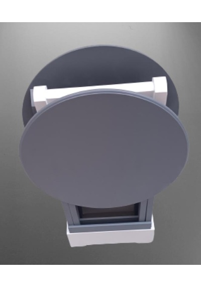 Çanta Zigon Sehpa Oval Model İkili Takım Ahşap Mdf Gri Renk Uyumu El Yapımı