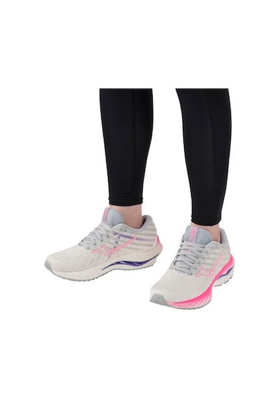 Mizuno Wave Inspire 19 Kadın Koşu Ayakkabısı Beyaz / Pembe Çok Renkli
