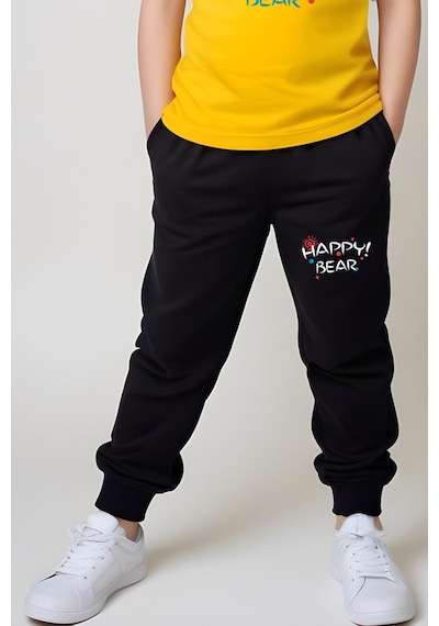 Fyk Kids Kız Çocuk Baskılı Happy Bear Bel Detayı Lastikli Alt-üst Pijama Takımı Sarı
