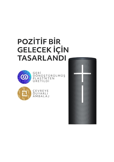 Ultimate Ears Boom 4 Taşınabilir Su Geçirmez Bluetooth Hoparlör, 360 Derece, 15 Saatlik Pil Ömürlü - Siyah