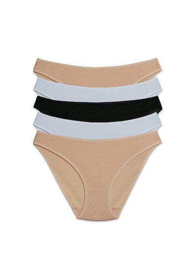 Pierre Cardin 2057 Beşli Slip Külot - Beyaz-ten-siyah mix color