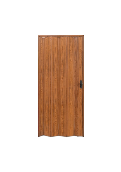 Faran Dekorasyon 72 x 230 Ceviz Renk Camsız Pvc Akordiyon Katlanır Kapı - FRNAKMODEL-110