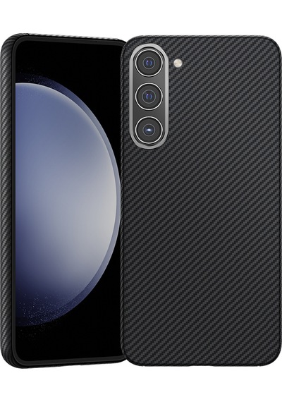Galaxy S23 Plus Uyumlu Kılıf Benks Magsafe Şarj Özellikli Magnetik Armorair 600d Kevlar Fiber Siyah
