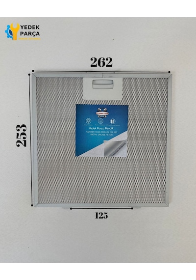 Windsor: Dgd112 262x253mm Aspiratör & Davlumbaz Tel Yağ Filtresi Model: V47006100 - Yt142.2240.01 26,2x25,3cm