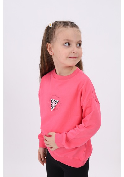Toontoy Kız Çocuk Relax Fit Bisiklet Yaka Düşük Omuz Nakış Baskılı Sweatshirt - 2 İplik Fuşya Toontoy Kız Çocuk Relax Fit Bisiklet Yaka Düşük Omuz Nakış Baskılı Sweatshirt - 2 İplik Fuşya