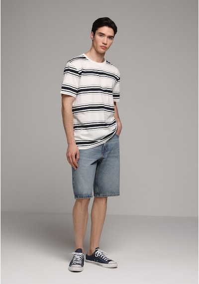 Colin's Colins Loose Straight Fit Orta Bel Düz Erkek Mid İndigo Denim Jean Şort Cl1081096 Q1.v1 Dn44997