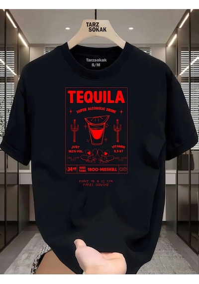 Startmore Unisex Tequila T-shirt Siyah