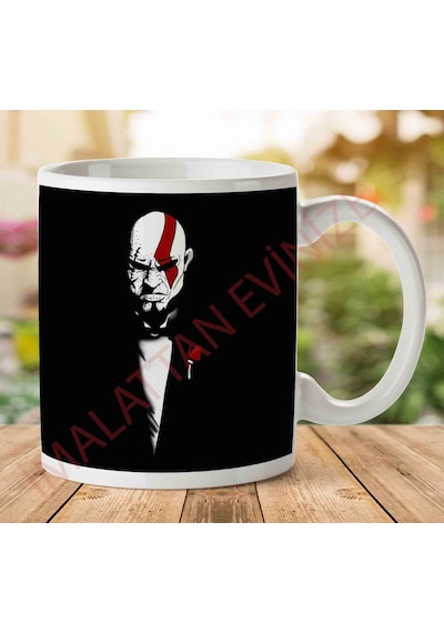 1-2184 The Godfather Kratos God Of War And Death İki Tarafı Baskılı Kupa Bardak.jpg