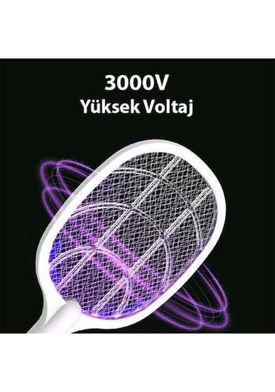 Polham 3000W Şarjlı Uv Işıklı Elektrikli Sivrisinek Kovucu Öldürü (498782456)