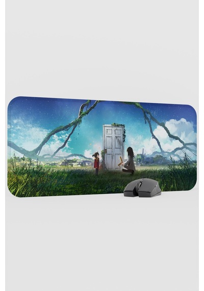 Suzume Anime V5 - 70x30 Xl Gaming Kauçuk Kaymaz Taban Mouse Pad Fare Altlığı