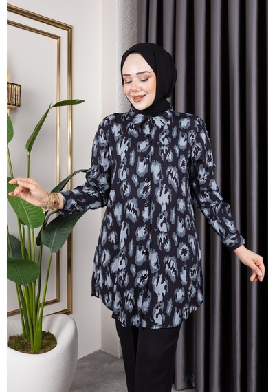 Hira Life Fashion Kadın Tesettür Giyim Ve Spor Giyime Uygun Düğme Detaylı Şık Desenler Dokuma Viskon Gömlek-tunik Gri 3 Gri 3 Hira Life Fashion Kadın Tesettür Giyim Ve Spor Giyime Uygun Düğme Detaylı Şık Desenler Dokuma Viskon Gömlek-tunik Gri 3 Gri 3