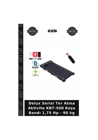 Delux Serisi Ter Atma Aktivite Kbt-500 Koşu Bandı 1,75 Hp - 90 Kg