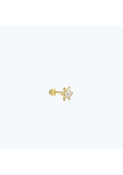 Altınbaş Altın İncili Tragus Piercing Trgsbt059-25854 Altın