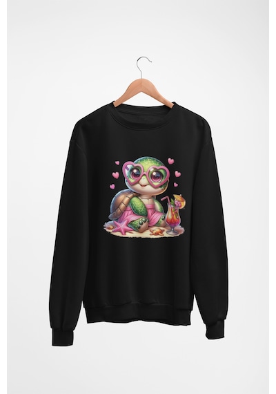 Magors Stıl-x Baskılı Kız Çocuk Sweatshırt Siyah-4