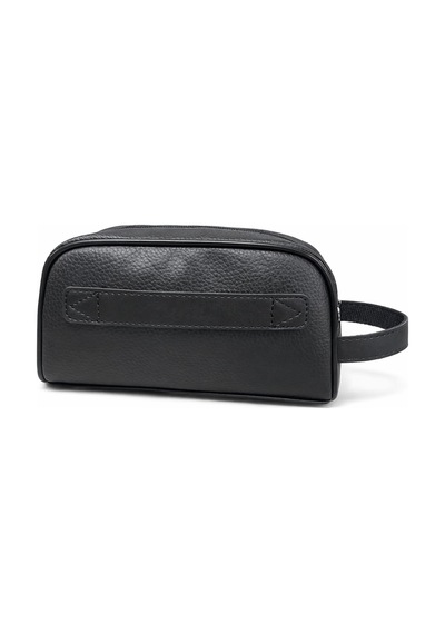 Mesut Balaban Deri Ürünleri Unisex Siyah Portföy Clutch Traş Kozmetik Bakım Ve Günlük El Çantası Siyah