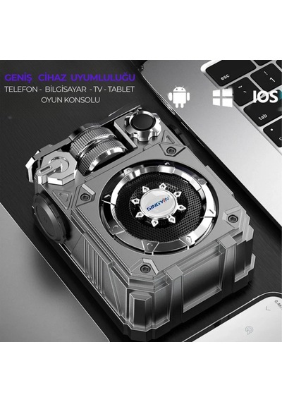 Mecha Tarzı Bluetooth Hoparlör Taşınabilir Subwoofer Mini