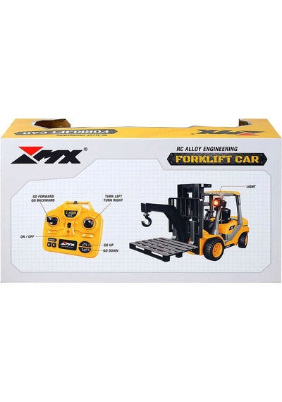 Uzaktan Kumandalı Şarjlı Forklift Ful Fonksiyon İş Makinesi Forklift Oyuncak Sarı