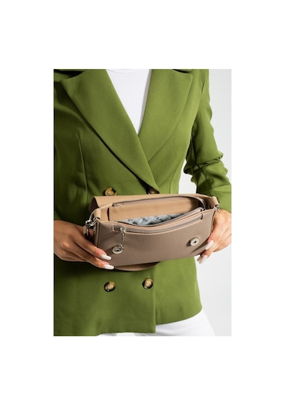 Just Polo Kadın Günlük Kullanıma Uygun Su Geçirmez Şık El Ve Omuz Çantası Shopper Ebat: 23 X 14 Cm Kum 05131486
