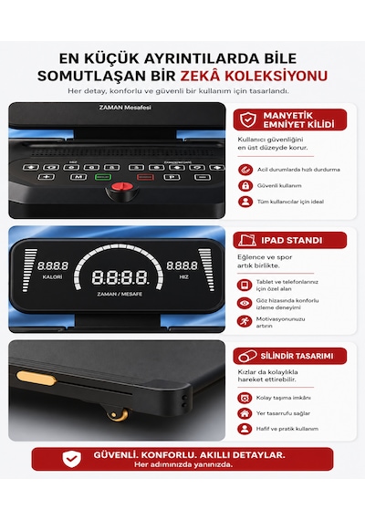 Raiden Kb-900 4hp Yürüme Ve Koşu Bandı 10 Katmanlı Bluetooth Koşu Cihazı Aleti Kademeli Otomatik Eğim