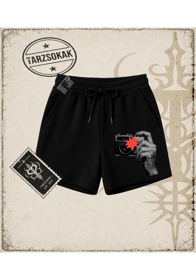 Tarzsokak Gotik & Grunge Streetwear Take A Pıcture Of Me Unisex Şort Siyah