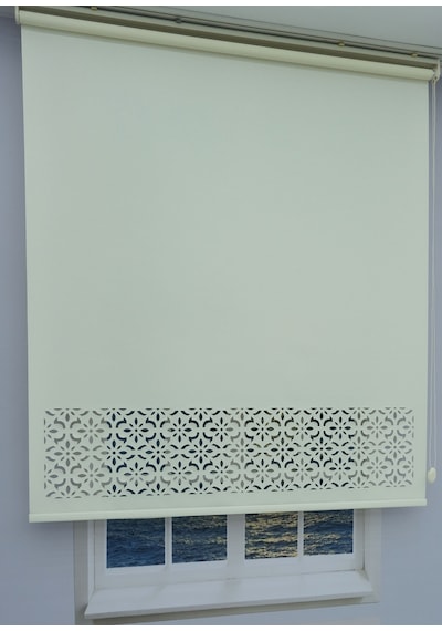 Lazer Kesim Kalın İthal Mat Stor Perde - 30 Cm Lazer Yüksekliği 001
