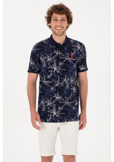 U.S. Polo Assn. Erkek Regular Fit Polo Yaka Lacivert Tişört 50300401-VR033