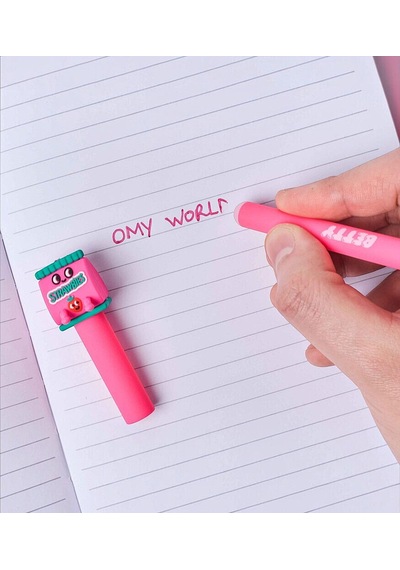 Omy Pen Buddies Silinebilir Kalem - Betty Çok Renkli