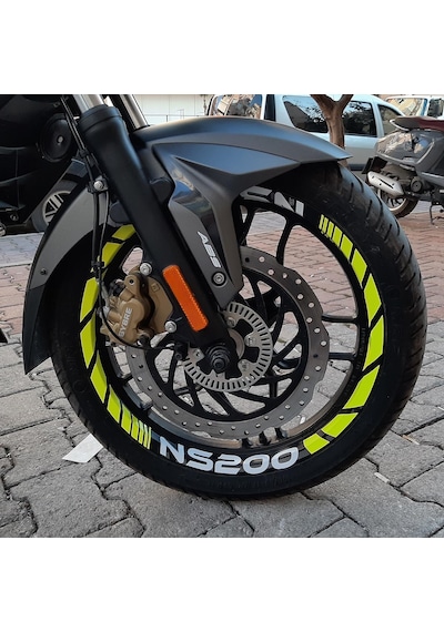Bajaj Pulsar Ns 200 Jant Şeridi Fosforlu Kırmızı