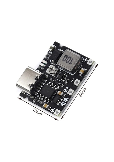 Tp4056 Type-c Li-ion 18650 Pil Şarj Devresi Dc-dc Voltaj Yükselticili