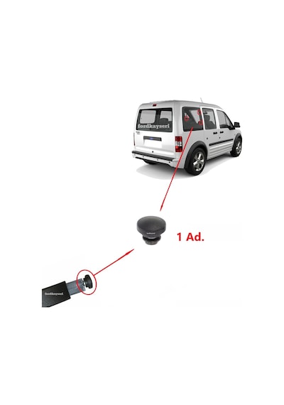 Ford Connect Arka Kelebek Cam Mandal Civatasi 1 Adet 512875745