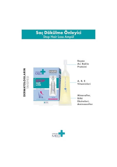Cecemed Stop Hair Loss Saç Dökülmesine Karşı Ampül 30 X7 Ml