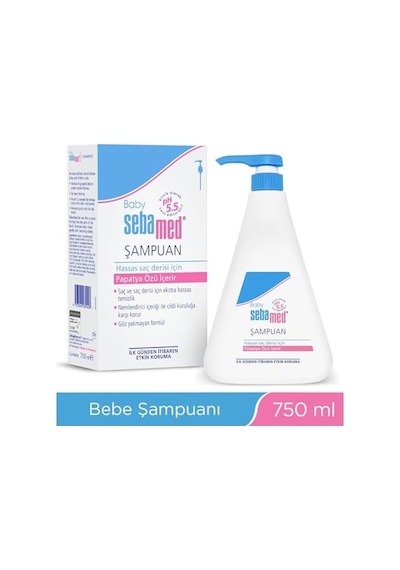 Baby Ph 5.5 Göz Yakmayan Formül Nemlendirici Etkili Papatya Özütlü Bebek Şampuanı 750 Ml Açik Gri
