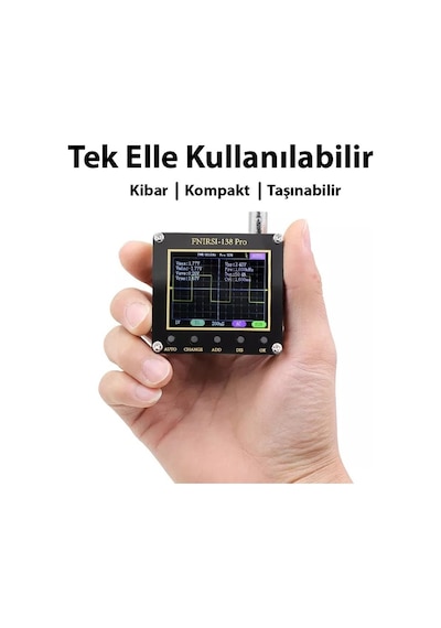 Fnirsi 2.4 Inç 138PRO El Tipi Taşınabilir Osiloskop