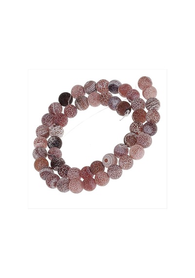 Akik Taşı Mat 8 Mm-renkli N162 Çok renkli