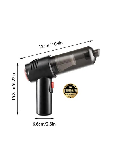 Universal Kablosuz Usb/type C Şarjlı Oto El Süpürgesi 60w